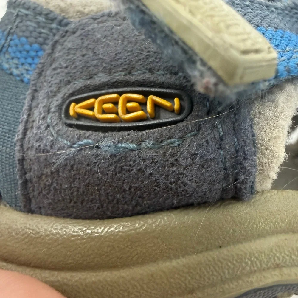 Keen Newport H2 Kids Sandals Navy Blue Striped Water Shoes Size 7 Toddler